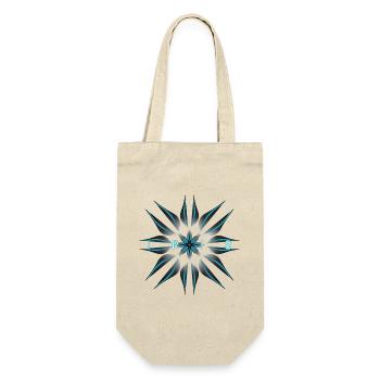 IRIS Geometric Art T-Shirt Print - Geschenkbeutel für Flaschen - Natur - Vorne