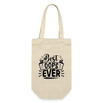Best Oops Ever- lustiges Mutter Design. - Geschenkbeutel für Flaschen - Natur - Vorne