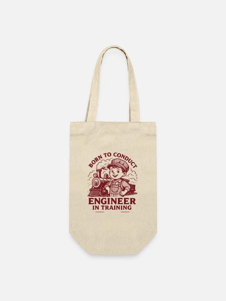 Born to Conduct - Rust Brown - Geschenkbeutel für Flaschen - Natur