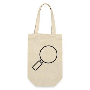 Luppen-Linien-Symbol - Geschenkbeutel für Flaschen - Natur - Vorne