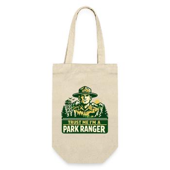 Vertrau Mir Ich Bin Ranger Spruch - Geschenkbeutel für Flaschen - Natur - Vorne