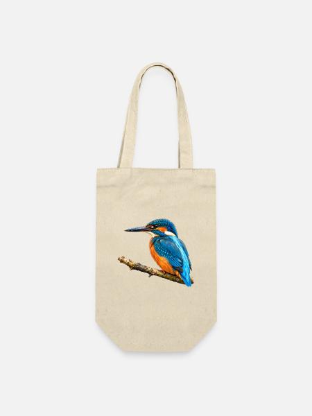 Eisvogel Aquarell - Geschenkbeutel für Flaschen - Natur
