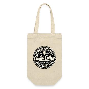 HANDMADE RIFF SOCIETY | Gitarrenkultur - Geschenkbeutel für Flaschen - Natur - Vorne