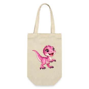 Greifvogel Rose Kawaii - Geschenkbeutel für Flaschen - Natur - Vorne