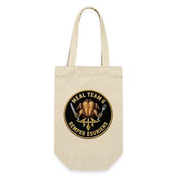 Meal Team 6 Patch - Taktisches Elite Grillen - Geschenkbeutel für Flaschen - Natur - Vorne