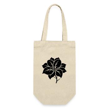 Puakenikeni-Blüte - Geschenkbeutel für Flaschen - Natur - Vorne