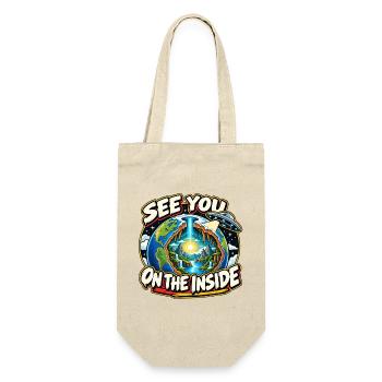 See You On The Inside – Hollow Earth - Geschenkbeutel für Flaschen - Natur - Vorne