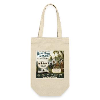 The River Bank Harmonist – ein literarisches Gitarrenpedal - Geschenkbeutel für Flaschen - Natur - Vorne