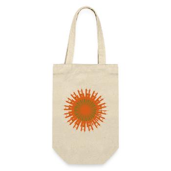 Sonnenring Gewehrsilhouetten - Geschenkbeutel für Flaschen - Natur - Vorne