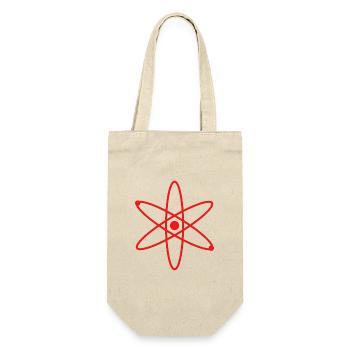 Atom - Geschenkbeutel für Flaschen - Natur - Vorne