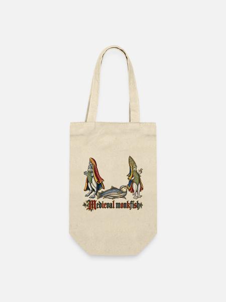 Mittelalterlicher Seeteufel - Geschenkbeutel für Flaschen - Natur