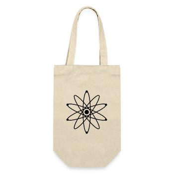 Atom - Geschenkbeutel für Flaschen - Natur - Vorne