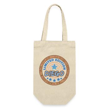 Geschenk für Diego - Geschenkbeutel für Flaschen - Natur - Vorne