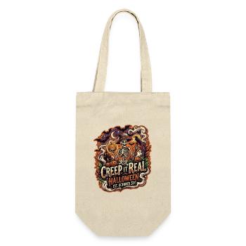 Creep It Real Vintage Halloween-Skelett - Geschenkbeutel für Flaschen - Natur - Vorne