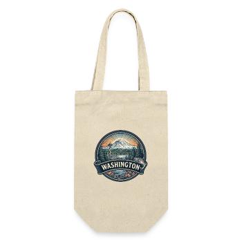 Washington Mount Rainier Space Needle Geschenk - Geschenkbeutel für Flaschen - Natur - Vorne