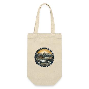 Reisesouvenir der Wyoming Grand Teton Mountains - Geschenkbeutel für Flaschen - Natur - Vorne