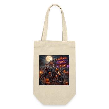 The Wicked Spoke Halloween Biker Night - Geschenkbeutel für Flaschen - Natur - Vorne