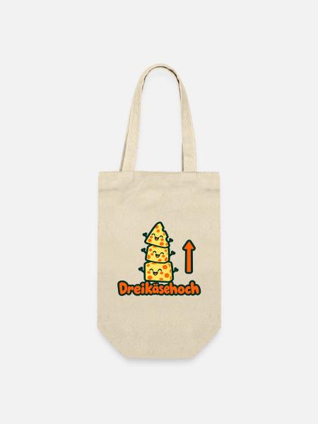 3käsehoch  - Geschenkbeutel für Flaschen - Natur