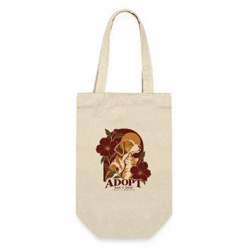 Adopt Don’t Shop Dog & Cat - Geschenkbeutel für Flaschen - Natur - Vorne
