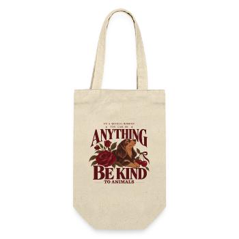 Be Kind To Animals Dachshund - Geschenkbeutel für Flaschen - Natur - Vorne
