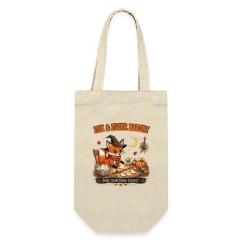 Fox & Flour Bakery: Gruseliger Herbstgebäck - Geschenkbeutel für Flaschen - Natur - Vorne