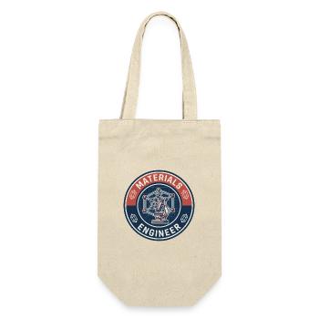 Vintage Materials Engineer Kristallgitter-Abzeichen - Geschenkbeutel für Flaschen - Natur - Vorne