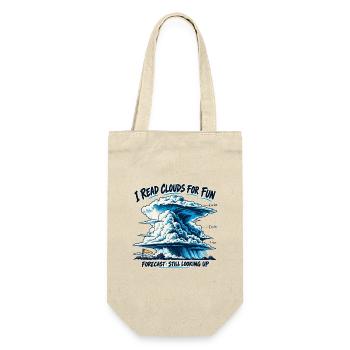 Cloud Watching – Ich lese Clouds zum Spaß - Geschenkbeutel für Flaschen - Natur - Vorne