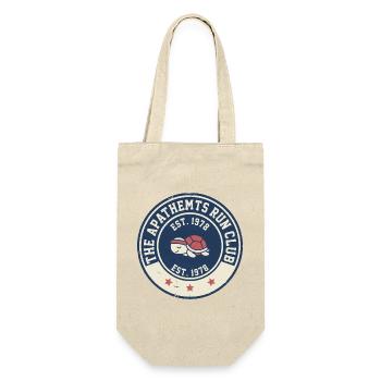 Vintage Turtle Run Club Logo 1978 - Geschenkbeutel für Flaschen - Natur - Vorne