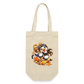 Königliche Möwe Nautik‑Schmuck - Geschenkbeutel für Flaschen - Natur - Vorne