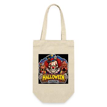 SkullCostume Halloween Edition: Der Killerclown - Geschenkbeutel für Flaschen - Natur - Vorne