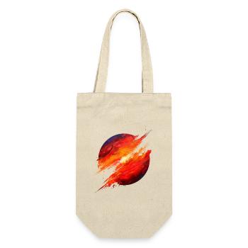 Crimson Ember Burst - Geschenkbeutel für Flaschen - Natur - Vorne