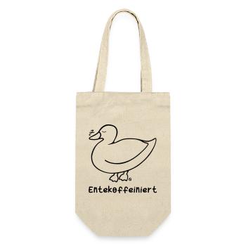 Entekoffeiniert 2 - Geschenkbeutel für Flaschen - Natur - Vorne