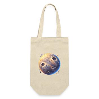 Mondkrater Farbenspiel - Geschenkbeutel für Flaschen - Natur - Vorne