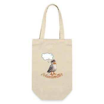 Schietwetter - Geschenkbeutel für Flaschen - Natur - Vorne