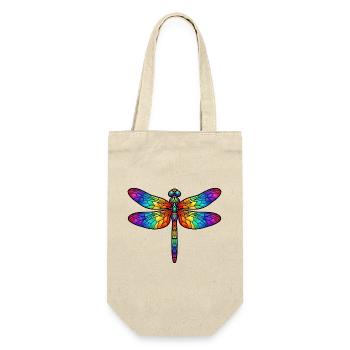 Formulierung: Buntglas Regenbogen Insekt Kunst T-Shirt - Geschenkbeutel für Flaschen - Natur - Vorne