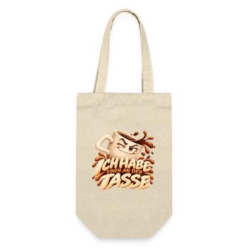Ich Habe Einen An Der Tasse Kaffee - Geschenkbeutel für Flaschen - Natur - Vorne