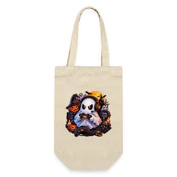 Halloween Gamer Geist: Hol dir den Style jetzt! - Geschenkbeutel für Flaschen - Natur - Vorne