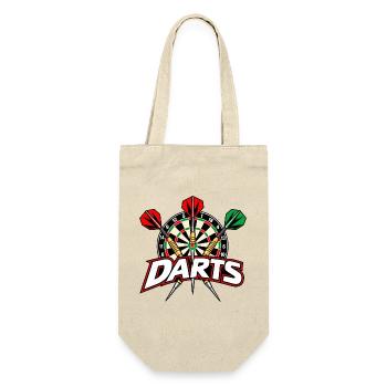 Dartboard - Dartspiel - Darts Bilder - Geschenkbeutel für Flaschen - Natur - Vorne