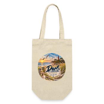 Darß Westküstenzauber Strandbild - Geschenkbeutel für Flaschen - Natur - Vorne