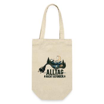 Alltag Nicht Gefunden – Nachtcamping - Geschenkbeutel für Flaschen - Natur - Vorne