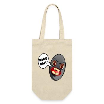 Olive Emotionen, Soziale Medien - Geschenkbeutel für Flaschen - Natur - Vorne