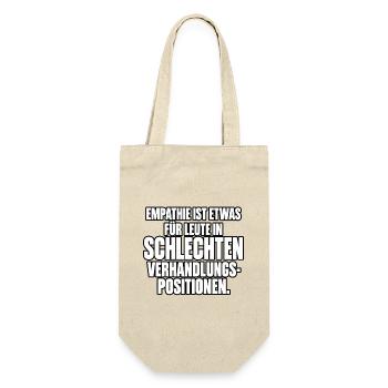 Empathie in Verhandlungssituationen - Geschenkbeutel für Flaschen - Natur - Vorne