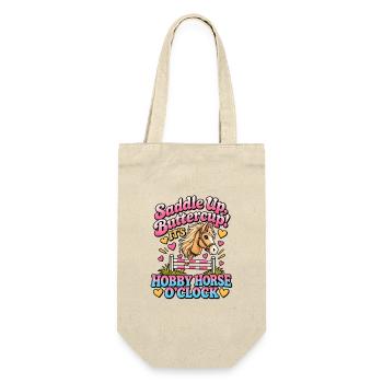 Sattel buttercup_Hobby Horse O'Clock - Geschenkbeutel für Flaschen - Natur - Vorne