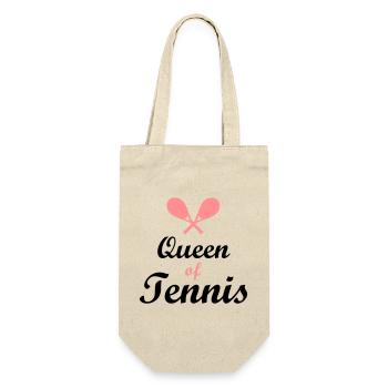 Tennis - Geschenkbeutel für Flaschen - Natur - Vorne