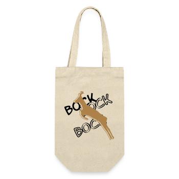 Bock³ - Geschenkbeutel für Flaschen - Natur - Vorne