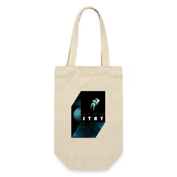 stay / morse code - Geschenkbeutel für Flaschen - Natur - Vorne