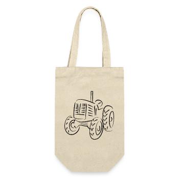 tracteur ferme agriculture - Sac à bouteille - nature - Devant