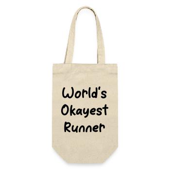 World's okayest Runner - Gift Bag for Bottles - nature - Front