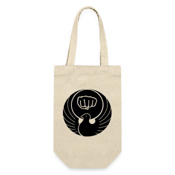 Wado pigeon avec poing de karaté - Sac à bouteille - nature - Devant