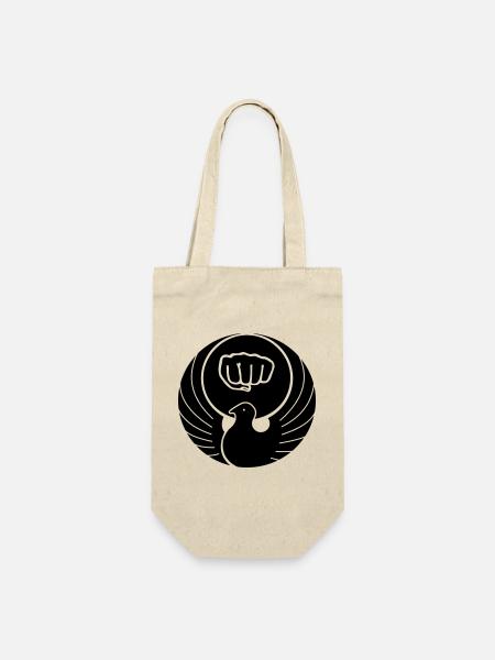Wado pigeon avec poing de karaté - Sac à bouteille - nature